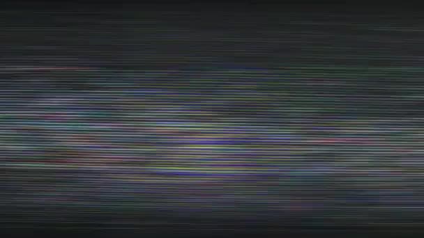 Μοναδικό Σχέδιο Κακό Σήμα Ψηφιακή Θόρυβος Τρεμοπαίζει Γκρι Σχήματα Κίνησης — Αρχείο Βίντεο