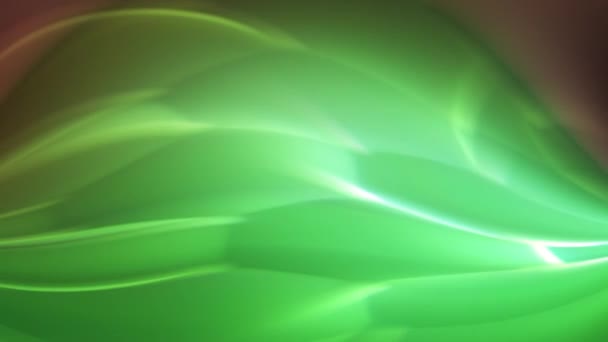 Superficie Abstracta Verde Parpadeo Luz Medio — Vídeos de Stock