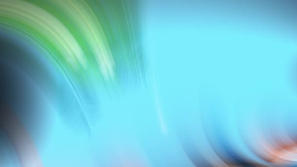 Brins Verts Abstraits Surface Bleu Nuage Déplaçant Lentement — Video