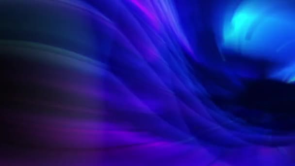 Розмите Зображення Синьо Фіолетових Ниток Крутяться Фоні — стокове відео
