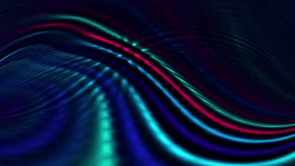 Luz Multicolor Reflexión Abstracta Rayos Animación — Vídeos de Stock