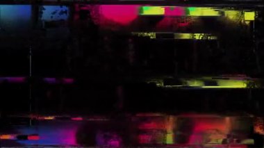 Siyah arka planda eski arızalar ve parazit sesleri. TV Gürültüsü Görüntüsü