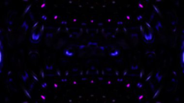 Siyah arkaplan üzerinde renkli yüzen noktalar