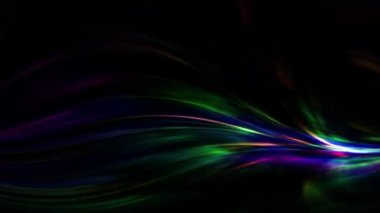 Kenarlardan daire çizen çok renkli saç telleri.