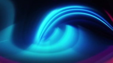 Çok renkli soyut animasyon, koyu arkaplan