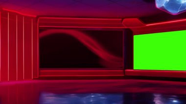 Profesyonel 3D Sanal TV Stüdyosu Yüksek Kaliteli Üretim