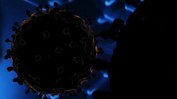 コロナウイルス Covid 医療用アニメーション コード19 — ストック動画