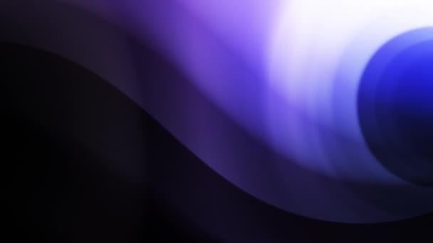 Rozmyty Obraz Niebieskich Okrągłych Pasm Efektem Dymu Ciemnym Tle — Wideo stockowe