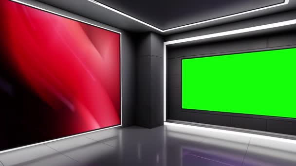 Virtual Studio Sets Het Ultieme Hulpmiddel Voor Newsroom Innovatie — Stockvideo