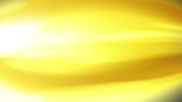 波の効果黄色の色合いの抽象的なアニメーションストランドが遅い動きに移動 — ストック動画