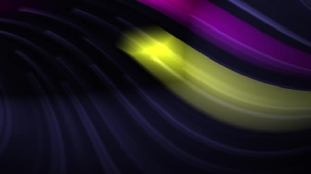 Immagine Sfocata Oggetto Giallo Viola Con Una Luce Gialla Centro — Video Stock