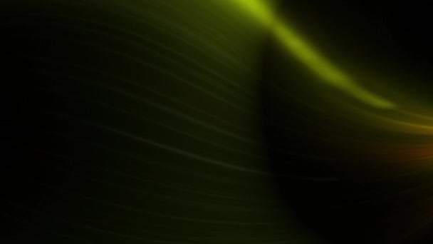 深绿色的微小抽象线在深绿色背景上以慢动作的效果运动 — 图库视频影像
