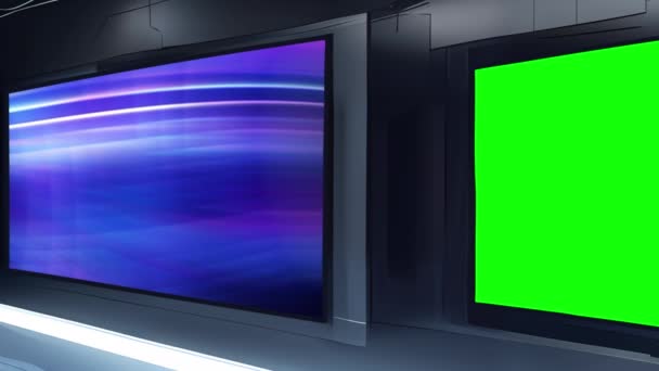 Migliora Tua Newsroom Con Virtual Studio Set — Video Stock