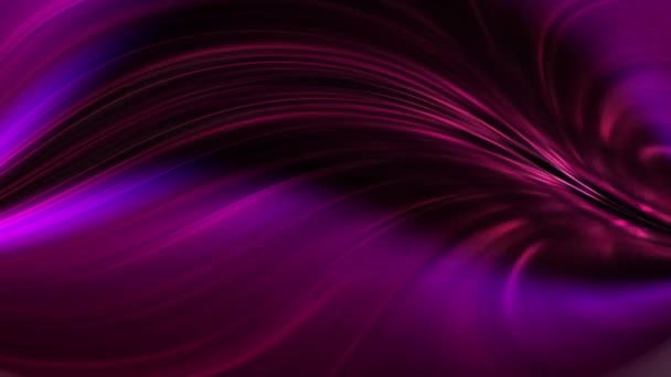 Purple Neón Hebras Transición Luz Abstracta Animación — Vídeos de Stock