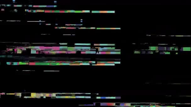 Vhs Glitches Αναλογική Αφηρημένη Ψηφιακή Animation Παλιά Τηλεόραση Βλάβη Βίντεο — Αρχείο Βίντεο