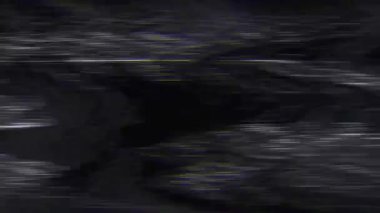 VHS Analog Özet Dijital Animasyonu. Eski televizyon. Arıza Hatası Görüntü Hasarı