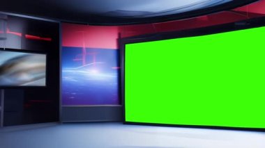 Renkli Görseller ile Canlı Sanal TV Stüdyosu