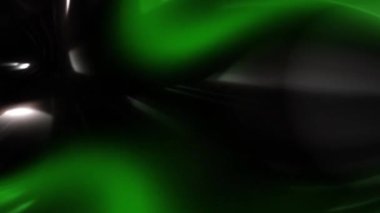 Soyut yeşil, siyah dans animasyonu