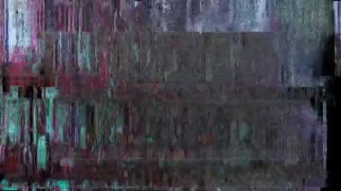 Siyah arka planda eski arızalar ve parazit sesleri. TV Gürültüsü Görüntüsü