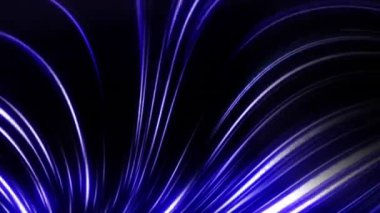 Siyah arkaplan ile hızlı parlayan ışık huzmeleri