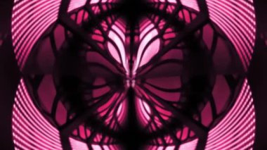 Akıcı bir animasyonda soyut renk titreşimi