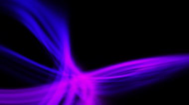 Parlayan ışınlar siyah arkaplanla kesişiyor
