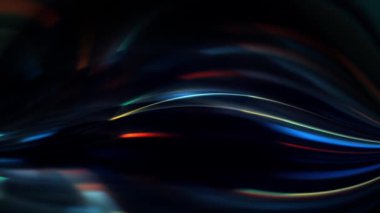 Koyu arkaplan yavaş etkisi çok renkli iplikler canlandırma