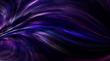 Hızlı çok renkli tüy iplikleri animasyon koyu arkaplan