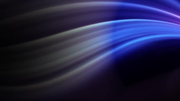 具有Swoosh闪烁效果动画的多色抽象霓虹灯 — 图库视频影像