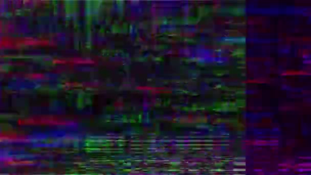 Vhs Glitches Analog Abstract Digital Animation Vecchia Danni Video Errore — Video Stock