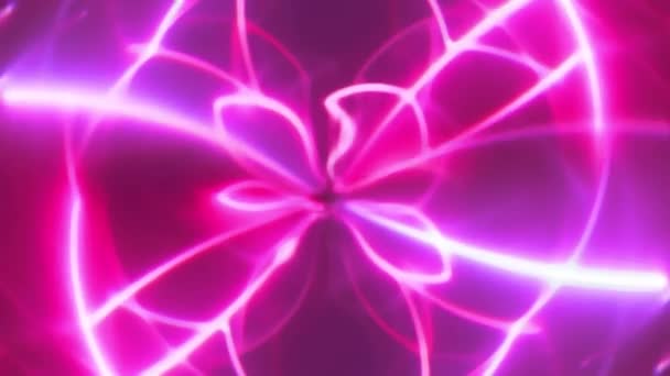 粉色和白色旋涡的动画镜头 — 图库视频影像