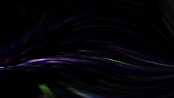 Многоцветные Красивые Мерцает Спираль Поверхности Темный Фон — стоковое видео