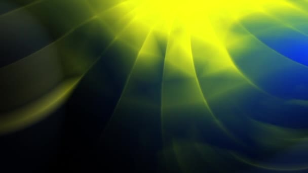 黄色の抽象的なストライプ明るい要素青の背景 — ストック動画