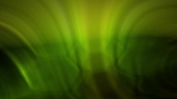 美丽的上升绿色模糊线 动画结束时的白光 — 图库视频影像