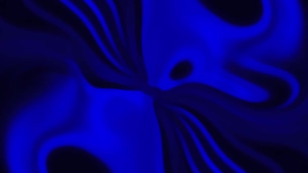 Синій Колір Крутиться Над Чорним Тлом — стокове відео