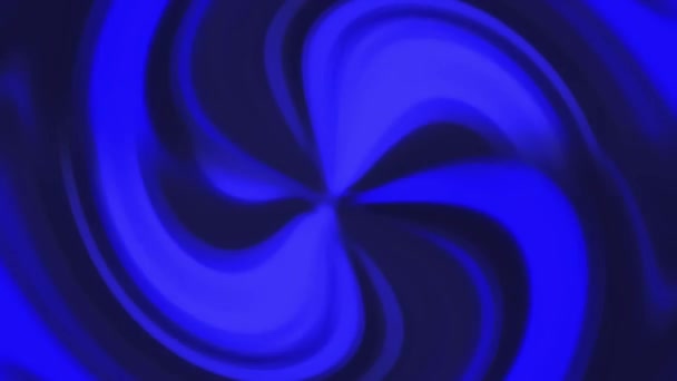 Pintura Azul Ahumada Girando Sobre Fondo Negro — Vídeo de stock