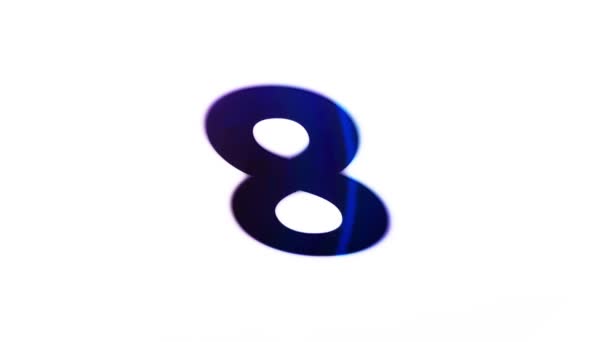Blog Show Countdown Timer Computer Generated Motion Graphic Animation — Stock Video