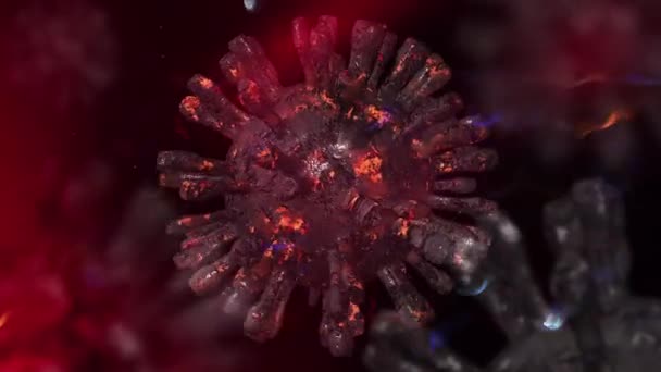 Coronavirus Covid Медична Анімація Coved Animation — стокове відео
