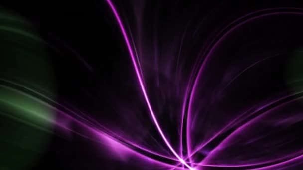 Nebulosa Violeta Con Clip Fondo Negro — Vídeos de Stock