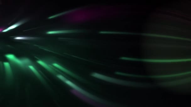 Mörk Bakgrund Flerfärgad Neon Flimrar Animation — Stockvideo