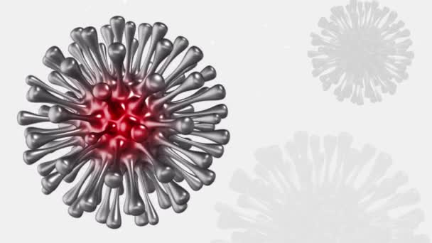 Coronavirus Covid Medische Animatie Verborgen Animatie — Stockvideo
