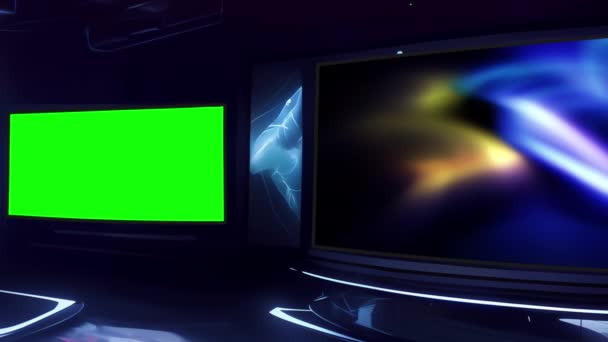 Produza Vídeos Alta Qualidade Com Estúdio Virtual Realista Para Cinema — Vídeo de Stock
