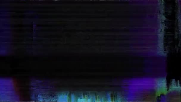 Vhs Glitches Analoge Abstract Digitale Animatie Oude Glitch Fout Videobeschadiging — Stockvideo