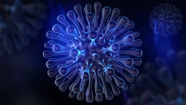 Coronavirus Covid Tıbbi Animasyon Animasyon — Stok video
