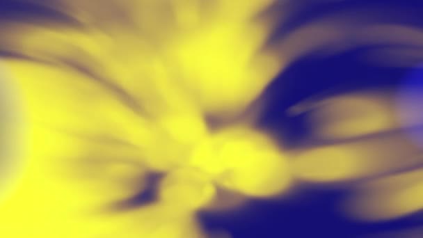 Синій Фон Жовтим Розмитим Світлом Його Покриває — стокове відео