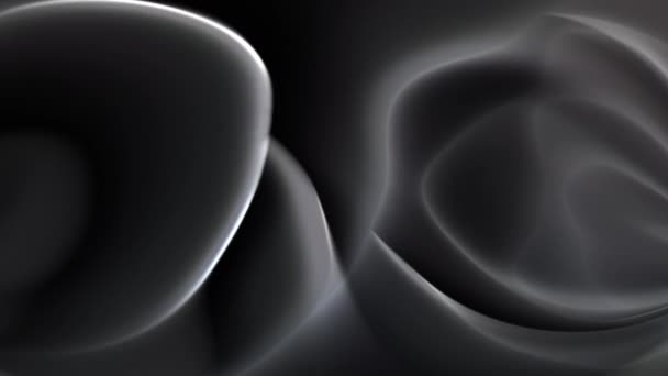 Cinza Células Abstratas Forma Animação Flutuante — Vídeo de Stock