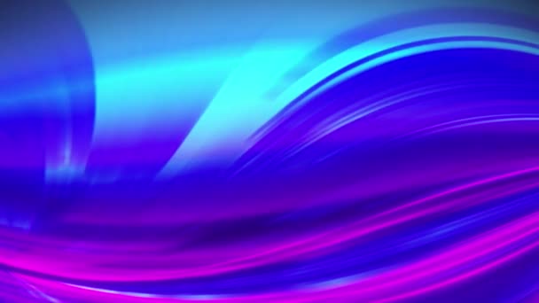 Абстрактный Эффект Облачности Синих Фиолетовых Линий — стоковое видео