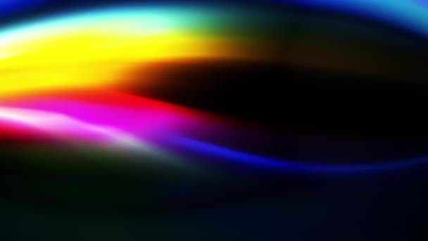 Luzes Multicoloridas Girando Animação Fundo Escuro — Vídeo de Stock