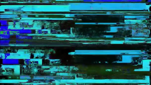 Vhs Glitches Analogowe Streszczenie Animacji Cyfrowej Stara Telewizja Błąd Błędu — Wideo stockowe