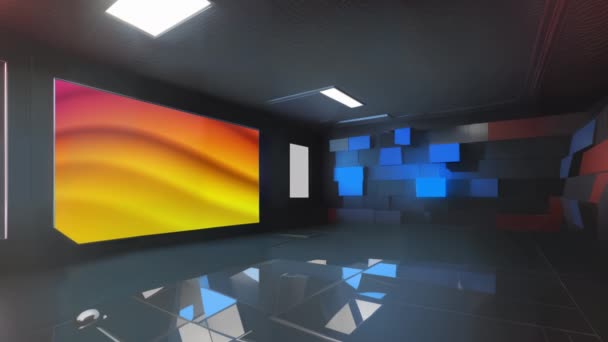 Interactive Virtual Studio Captivating Set Dynamic Multimedia Presentation Seamless Virtual — 비디오
